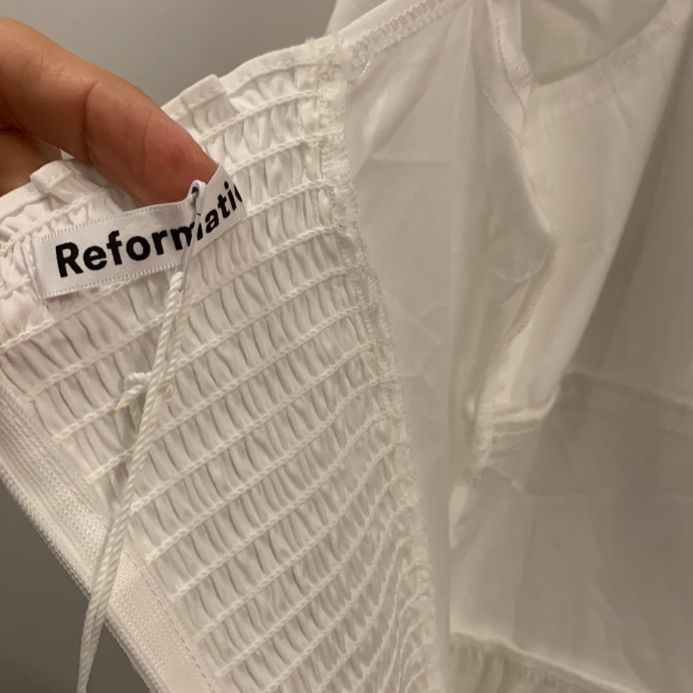 Reformation Luce Corset drop waist Dress White size 2- NWT - Picture 14 of 16